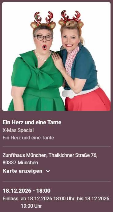 Zunfthaus München App-Ansicht